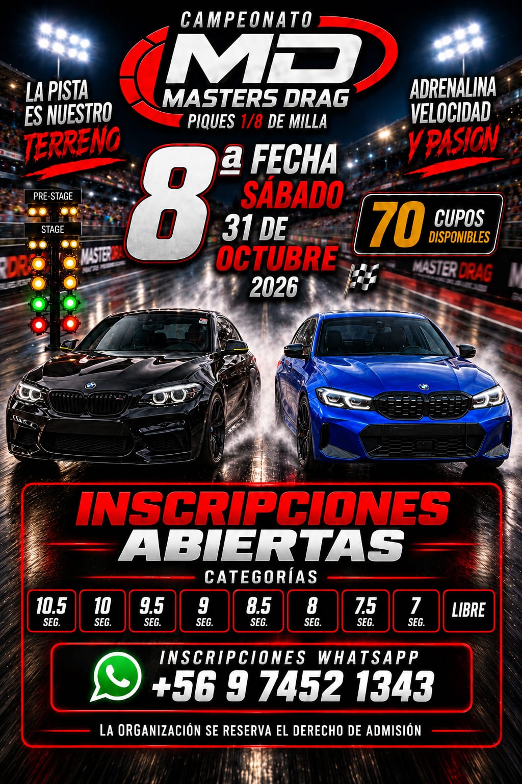 Afiche MASTER DRAG 8 FECHA